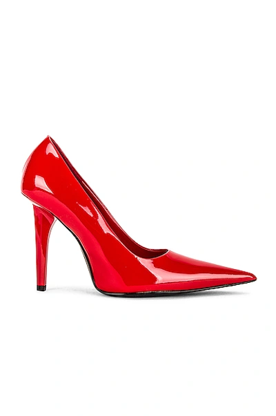 Shop Balenciaga Knife Shark Pumps In Red Masai