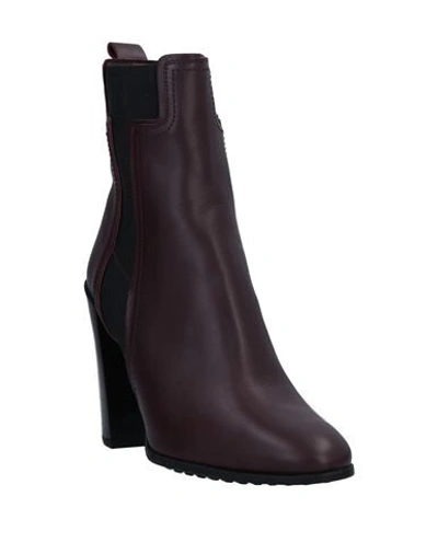 Tod's Ankle Boots In Purple