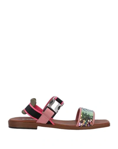 Shop Alberto Gozzi Sandals In Pastel Pink