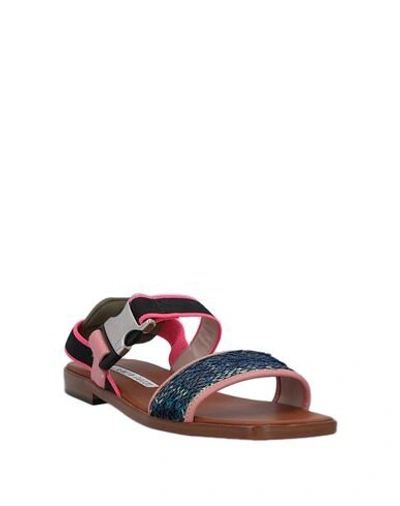 Shop Alberto Gozzi Sandals In Pastel Pink