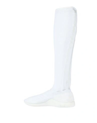 Shop Y-3 Knee Boots In White
