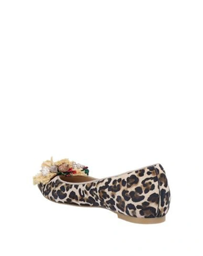 Shop Ras Ballet Flats In Beige