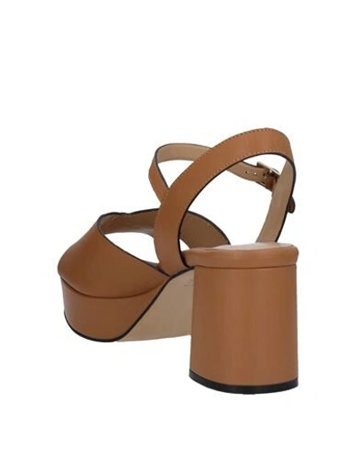 Shop Adele Dezotti Sandals In Camel