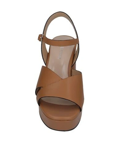 Shop Adele Dezotti Sandals In Camel