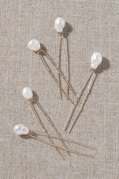 Serefina Adaire Hair Pin Set In Gold
