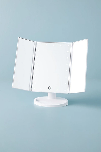 Shop Browgame Cosmetics Browgame Original Tri-fold Lighted Makeup Mirror In White