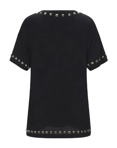 Shop Frankie Morello Woman T-shirt Black Size M Cotton
