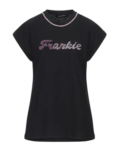 Shop Frankie Morello Woman T-shirt Black Size Xs Cotton