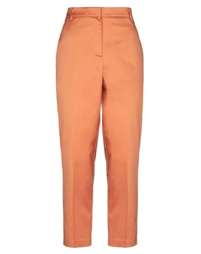 Shop Ottod'ame Woman Pants Rust Size 6 Cotton, Elastane In Red