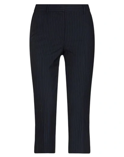 Shop Mauro Grifoni Cropped Pants In Midnight Blue