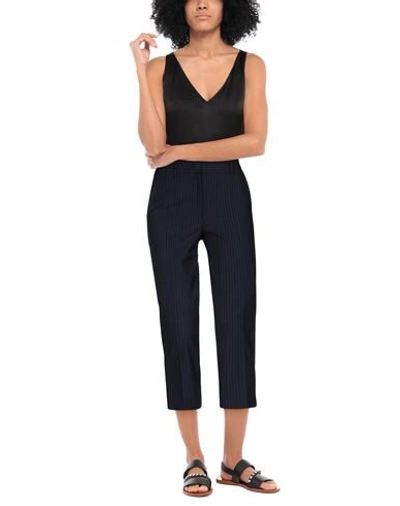 Shop Mauro Grifoni Cropped Pants In Midnight Blue