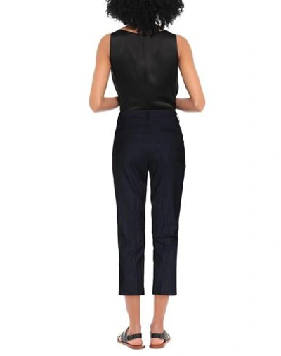 Shop Mauro Grifoni Cropped Pants In Midnight Blue