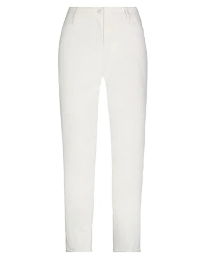 Shop Cambio Casual Pants In Ivory