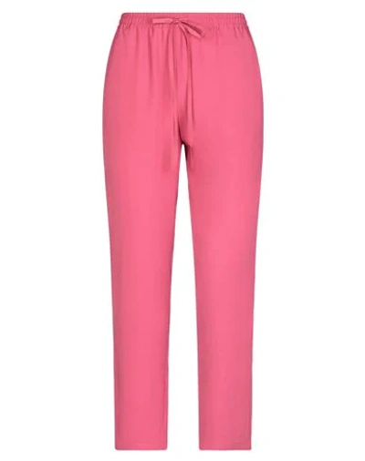 Red Valentino Crepe Tapered Pants In Pink