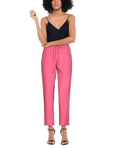 Red Valentino Crepe Tapered Pants In Pink