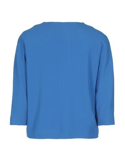 Shop Antonelli Woman Blazer Azure Size 6 Viscose, Acetate, Elastane In Blue