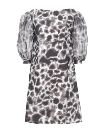 Shop Chiara Boni La Petite Robe Woman Mini Dress Dark Brown Size 6 Polyamide, Elastane