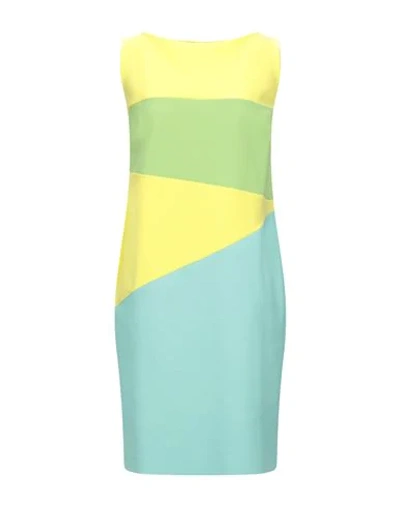 Shop Chiara Boni La Petite Robe Woman Mini Dress Yellow Size 6 Polyamide, Elastane