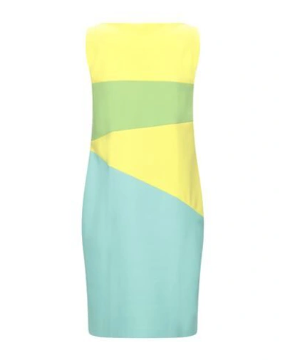 Shop Chiara Boni La Petite Robe Woman Mini Dress Yellow Size 6 Polyamide, Elastane