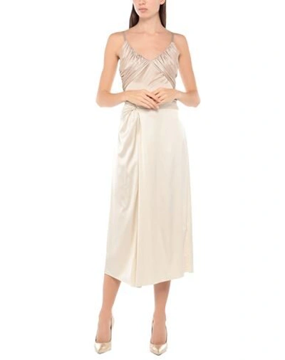 Shop Patrizia Pepe Woman Midi Skirt Ivory Size 10 Viscose, Polyamide, Elastane In White