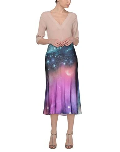 Pinko Midi Skirts In Blue