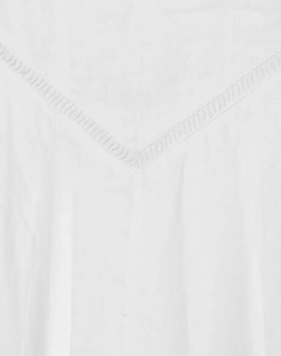Shop Isabel Marant Étoile Woman Midi Skirt White Size 2 Linen, Cotton
