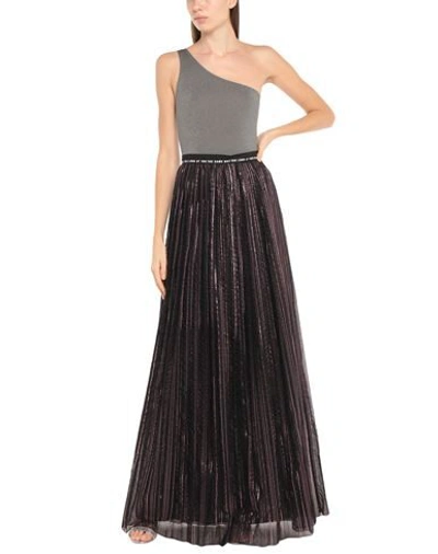 Shop Frankie Morello Long Skirts In Black