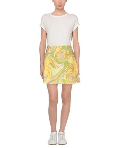 Shop Mulberry Mini Skirts In Yellow