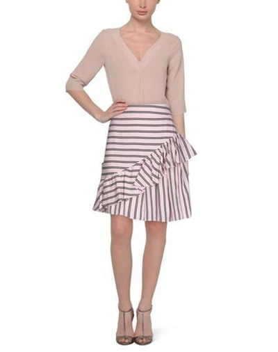 Shop Love Moschino Woman Midi Skirt Pink Size 4 Viscose, Polyamide