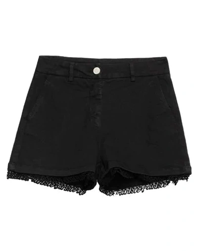 Shop Frankie Morello Woman Denim Shorts Black Size 6 Cotton, Elastane