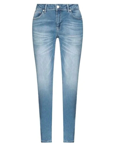 Shop Frankie Morello Woman Jeans Blue Size 28 Cotton, Polyester, Elastane