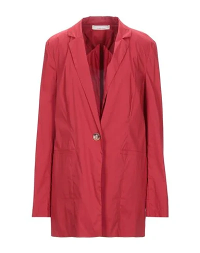 Shop Liviana Conti Suit Jackets In Red