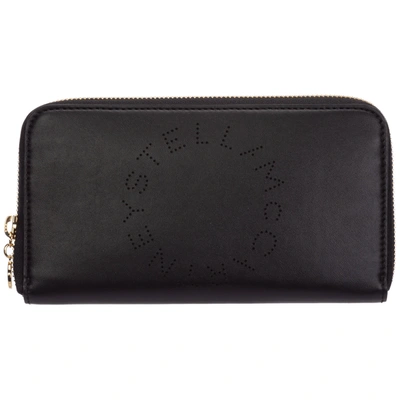 Shop Stella Mccartney Stella Logo Wallet In Nero