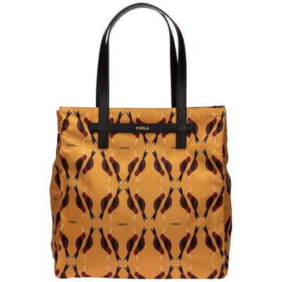 Shop Furla Digit Tote Bag In Giallo