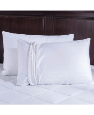 Shop Puredown Bed Pillow With 2 Washable Covers King Size Set Of 2 In White