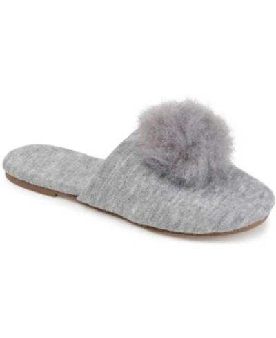 Journee Collection Collection Women's Nightfall Slipper In Gray