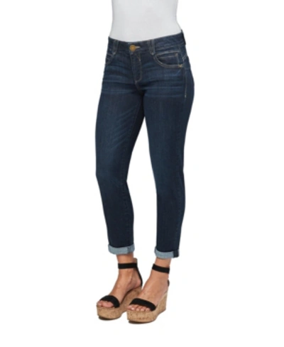 Democracy Women's "ab" Solution Ankle Skimmer Jeans In In Indigo