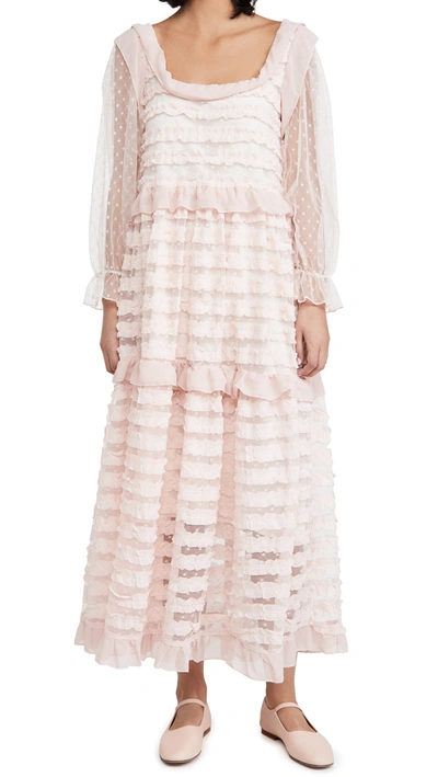 SISTER JANE SMALL TALK RUFFLE MIDI DRESS 