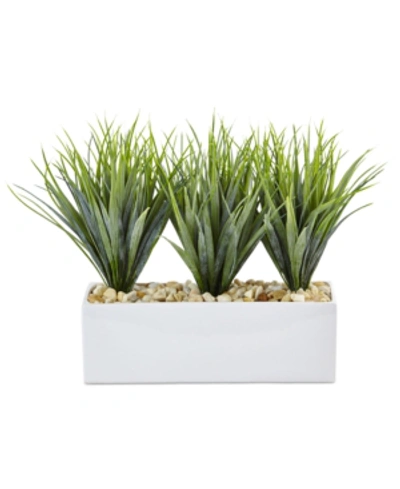 NEARLY NATURAL VANILLA GRASS ARTIFICIAL PLANTS IN RECTANGULAR PLANTER 