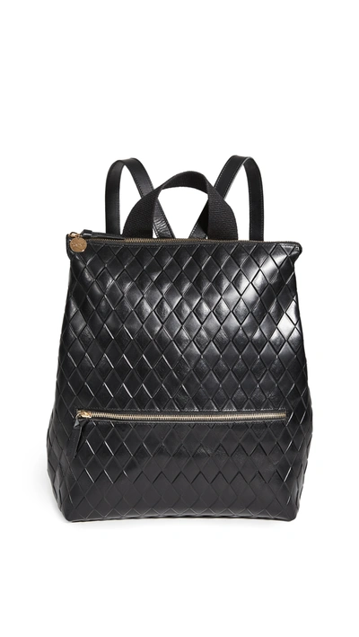 Shop Clare V Remi Backpack In Black Diamond