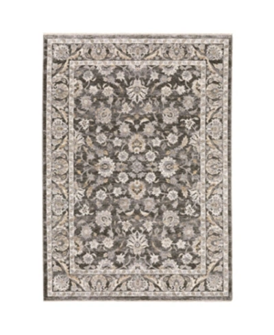 Shop Jhb Design S Kumar Kum03 Gray And Ivory 5'3" X 7'6" Area Rug In Gray/ivory