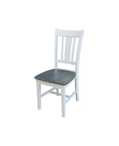 Shop International Concepts San Remo Splatback Chair In Heather Gray
