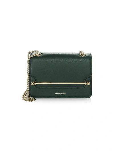 Strathberry East/West Mini Leather - Bottle Green