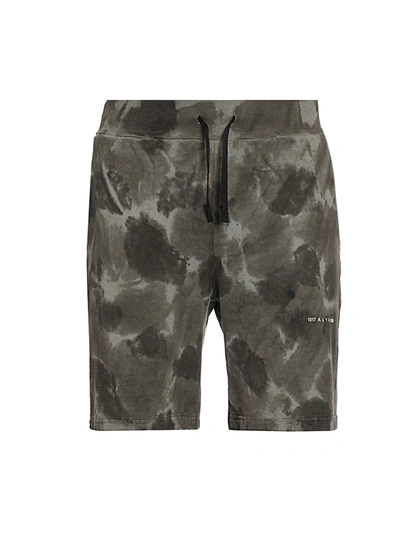 Shop Alyx Men's Tie-dye Sweat Shorts In Black