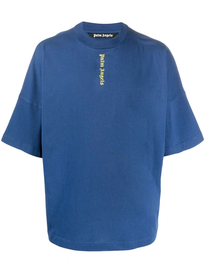 NS LOGO OVER TEE NAVY BLUE YELLOW