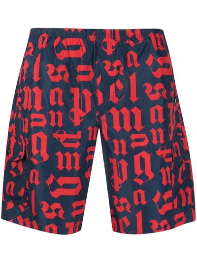 BROKEN MONOGRAM SWIM SHORT NAVY BLUE R