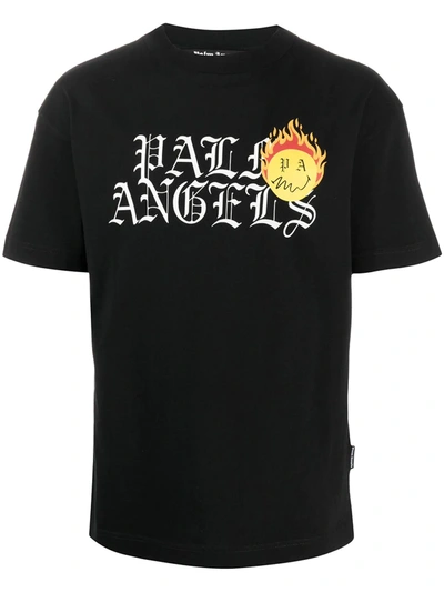 Palm Angels BURNING HEAD LOGO TEE 黒 L 【2022秋冬新作 ...