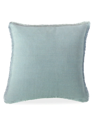 Shop Anaya Cross-dye Soft Linen Pillow In Size Medium