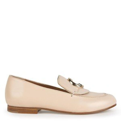 Shop Chloé Mini Me Leather Loafers In Pink