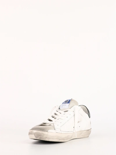 Golden Goose Super-star Sneakers In Leather With Insert And Star In Suede In White